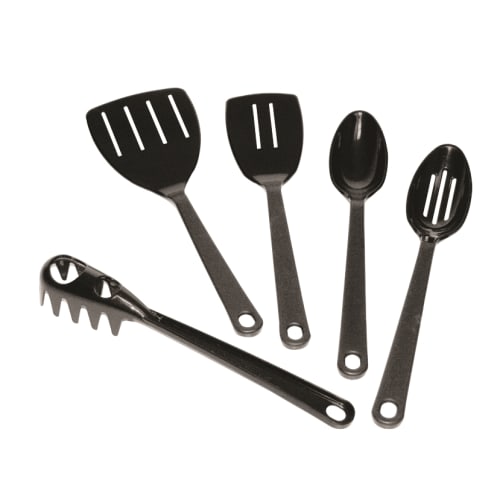 Nylon Slotted Spoon, Black